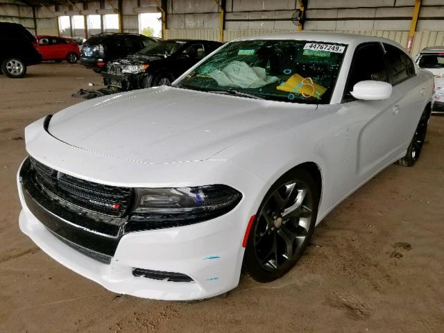 2C3CDXHG3FH827527 - 2015 DODGE CHARGER SX WHITE photo 2