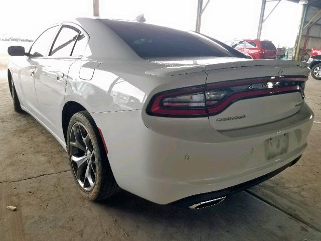 2C3CDXHG3FH827527 - 2015 DODGE CHARGER SX WHITE photo 3