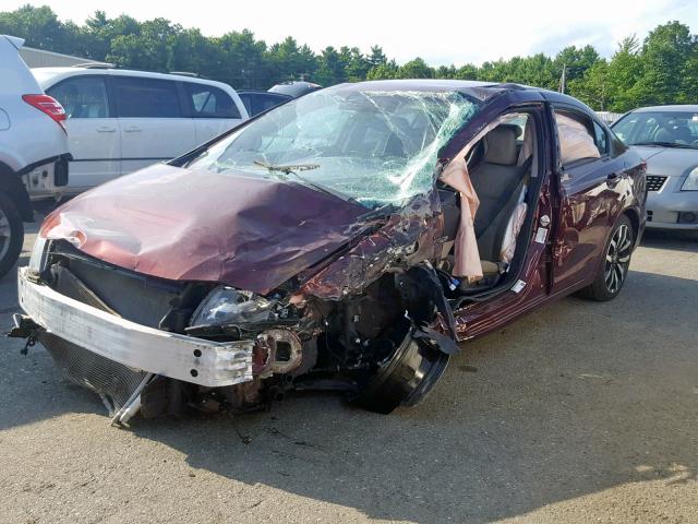 19XFB2F98EE263938 - 2014 HONDA CIVIC EXL 红色 照片 2