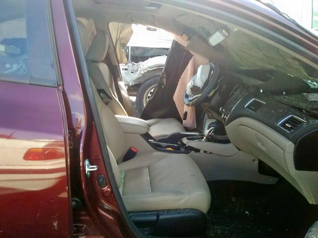 19XFB2F98EE263938 - 2014 HONDA CIVIC EXL 红色 照片 5