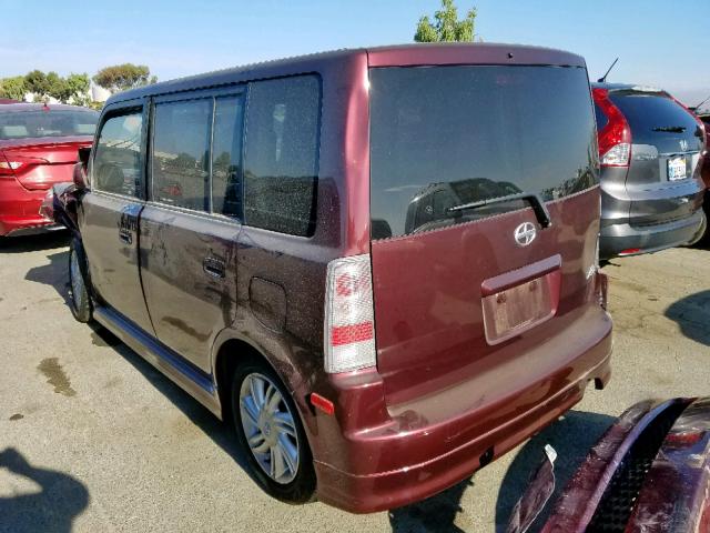 JTLKT324540146986 - 2004 TOYOTA SCION XB 勃艮第红 照片 3