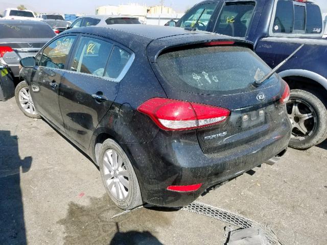 KNAFX5A85E5165511 - 2014 KIA FORTE EX BLACK photo 3