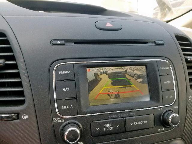 KNAFX5A85E5165511 - 2014 KIA FORTE EX BLACK photo 9