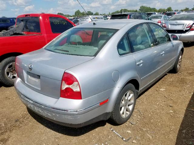 WVWPD63B24E286932 - 2004 VOLKSWAGEN PASSAT GLS SILVER photo 4