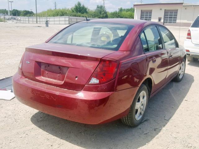 1G8AJ55F57Z101160 - 2007 SATURN ION LEVEL RED photo 4