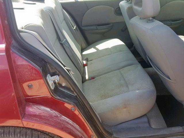 1G8AJ55F57Z101160 - 2007 SATURN ION LEVEL RED photo 6