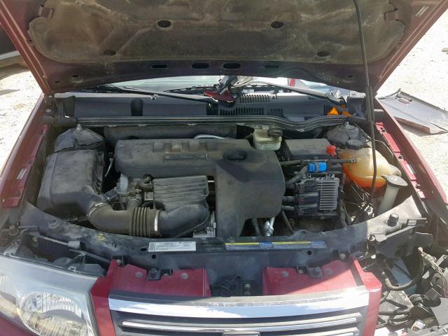1G8AJ55F57Z101160 - 2007 SATURN ION LEVEL RED photo 7
