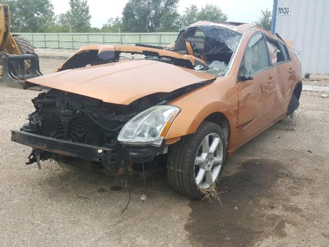 1N4BA41E34C807033 - 2004 NISSAN MAXIMA SE ORANGE photo 2