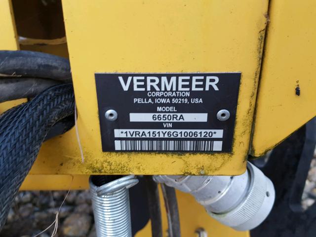 1VRA151Y6G1006120 - 2016 VERM HAYBALER YELLOW photo 10