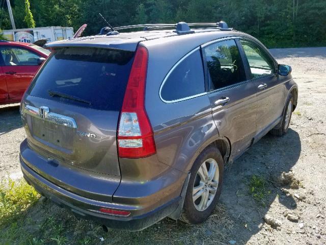 5J6RE4H76BL001523 - 2011 HONDA CR-V EXL TAN photo 4