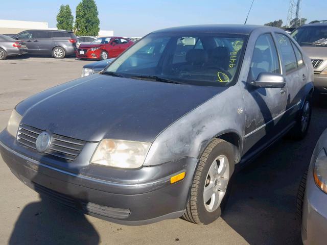 3VWSA69MX4M020156 - 2004 VOLKSWAGEN JETTA GLS GRAY photo 2