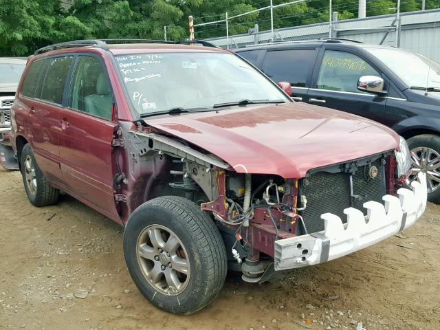 JTEDP21A870129559 - 2007 TOYOTA HIGHLANDER RED photo 1