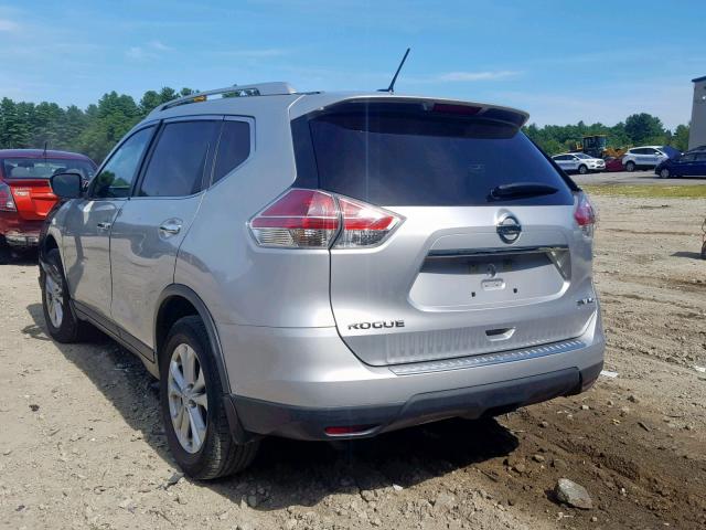 KNMAT2MVXGP601284 - 2016 NISSAN ROGUE S GRAY photo 3