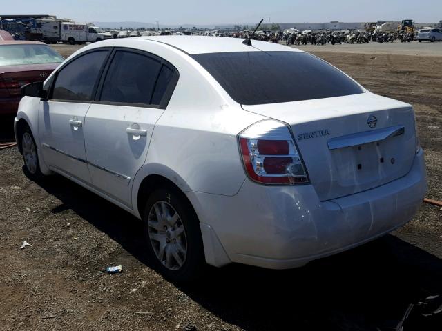 3N1AB6AP9AL725262 - 2010 NISSAN SENTRA 2.0 WHITE photo 3