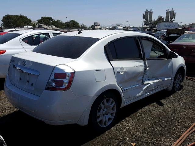 3N1AB6AP9AL725262 - 2010 NISSAN SENTRA 2.0 WHITE photo 4