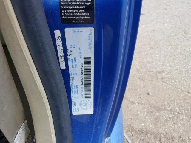 3VWBB61C8WM049691 - 1998 VOLKSWAGEN NEW BEETLE ლურჯი ფოტო 10