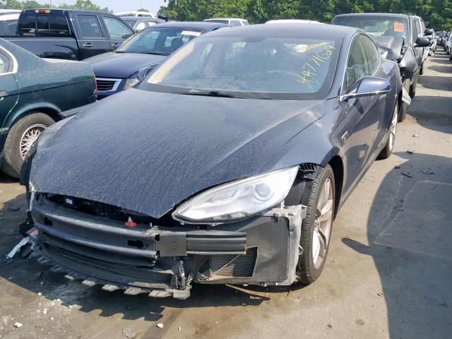 5YJSA1AC0DFP10558 - 2013 TESLA MODEL S أزرق صورة 2