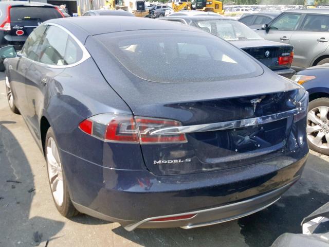 5YJSA1AC0DFP10558 - 2013 TESLA MODEL S أزرق صورة 3