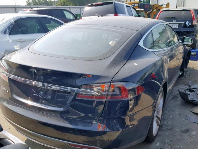 5YJSA1AC0DFP10558 - 2013 TESLA MODEL S أزرق صورة 4