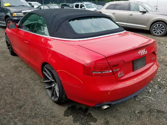 WAUJFAFH2AN012755 - 2010 AUDI A5 PREMIUM RED photo 3