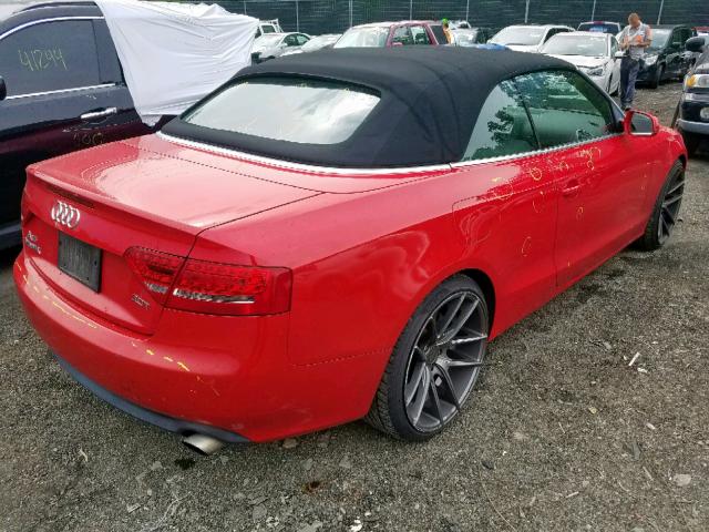 WAUJFAFH2AN012755 - 2010 AUDI A5 PREMIUM RED photo 4