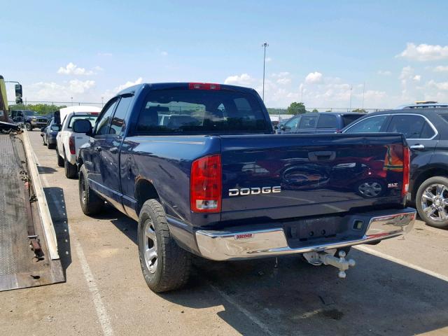 1D7HA18N93S205689 - 2003 DODGE RAM 1500 S BLUE photo 3