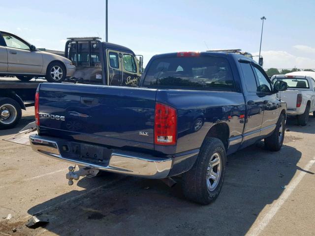 1D7HA18N93S205689 - 2003 DODGE RAM 1500 S BLUE photo 4