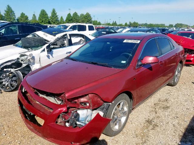 1G1ZC5E16BF308795 - 2011 CHEVROLET MALIBU 1LT RED photo 2