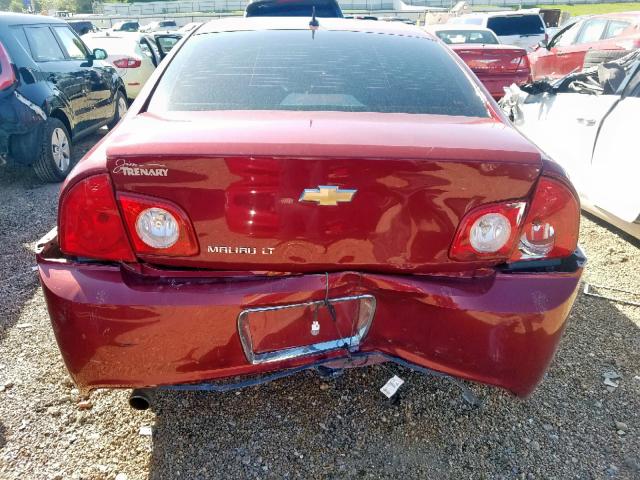 1G1ZC5E16BF308795 - 2011 CHEVROLET MALIBU 1LT RED photo 9