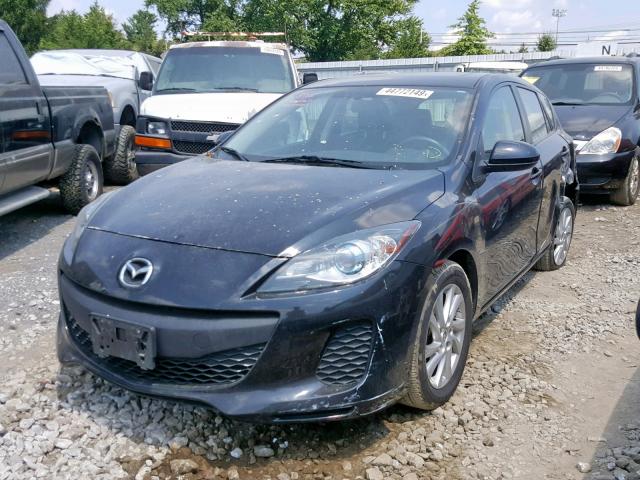 JM1BL1M87C1679155 - 2012 MAZDA 3 I BLACK photo 2