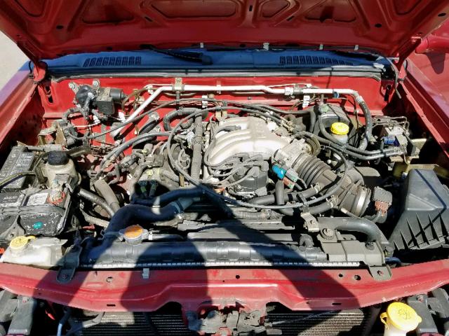 1N6ED27T61C362417 - 2001 NISSAN FRONTIER C RED photo 7