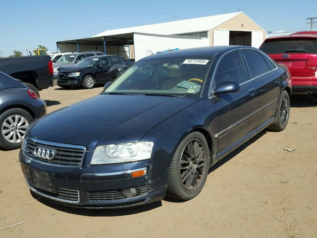 WAULL44E75N010694 - 2005 AUDI A8 4.2 QUA BLUE photo 2