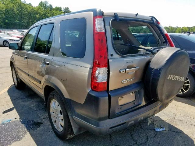 SHSRD78866U429273 - 2006 HONDA CR-V EX GOLD photo 3