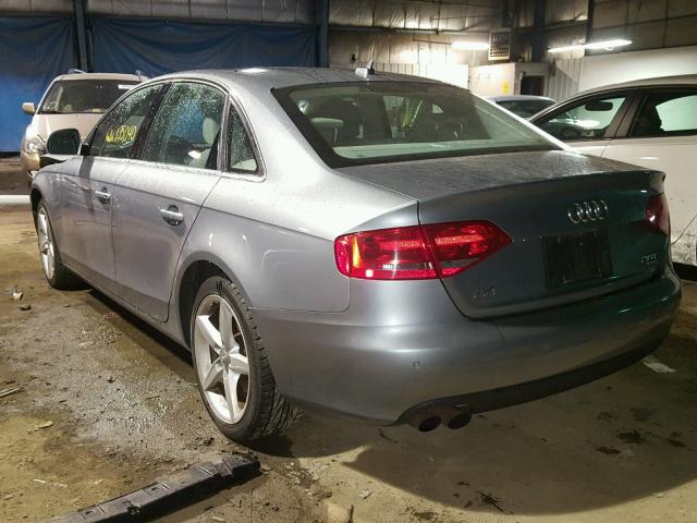 WAUMF78K69N021916 - 2009 AUDI A4 PRESTIG SILVER photo 3