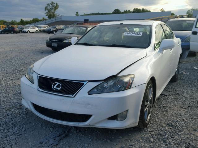 JTHBK262285055005 - 2008 LEXUS IS 250 WHITE photo 2