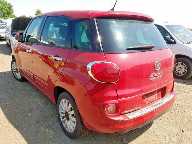 ZFBCFABH0EZ003930 - 2014 FIAT 500L EASY RED photo 3