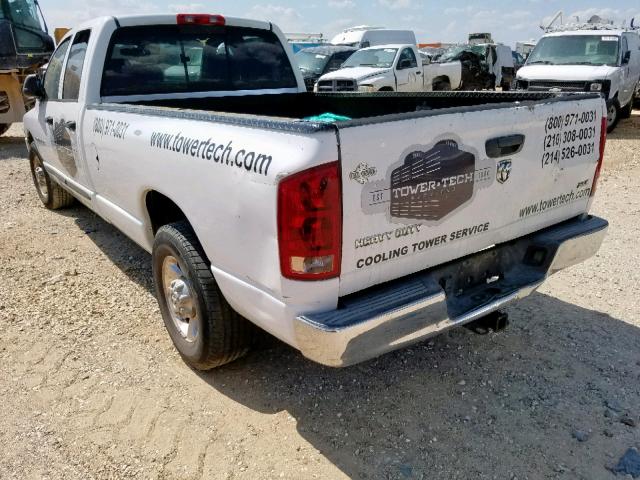 3D7KR28C85G823583 - 2005 DODGE RAM 2500 S თეთრი ფოტო 3