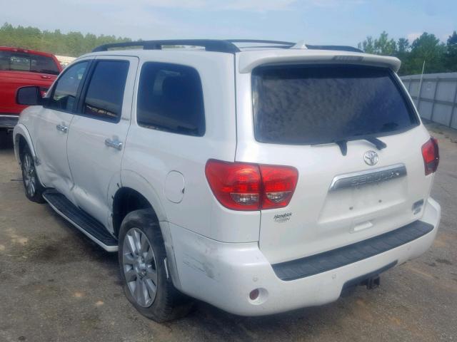 5TDDW5G1XBS041098 - 2011 TOYOTA SEQUOIA PL WHITE photo 3