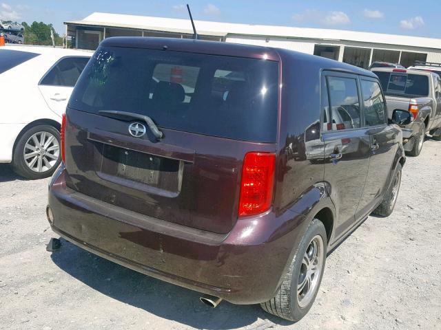 JTLKE50EX81000438 - 2008 TOYOTA SCION XB 勃艮第红 照片 4
