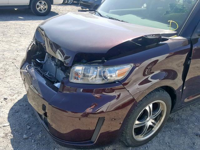 JTLKE50EX81000438 - 2008 TOYOTA SCION XB 勃艮第红 照片 9