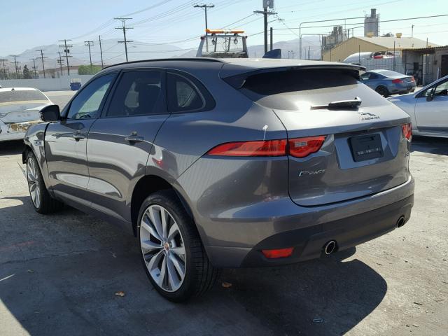 SADCL2EVXJA268414 - 2018 JAGUAR F-PACE R - CHARCOAL photo 3