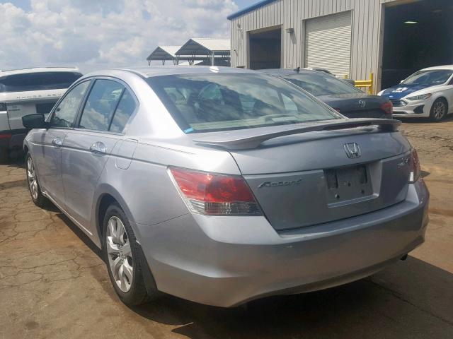 1HGCP36808A002099 - 2008 HONDA ACCORD EXL SILVER photo 3