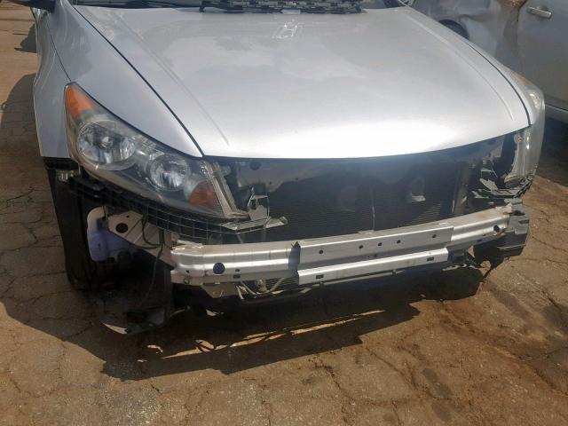 1HGCP36808A002099 - 2008 HONDA ACCORD EXL SILVER photo 9