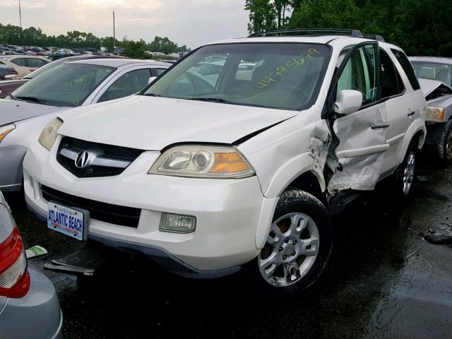 2HNYD18805H539271 - 2005 ACURA MDX TOURIN WHITE photo 2