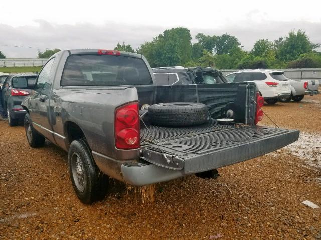 1D7HA16K08J109343 - 2008 DODGE RAM 1500 S GRAY photo 3