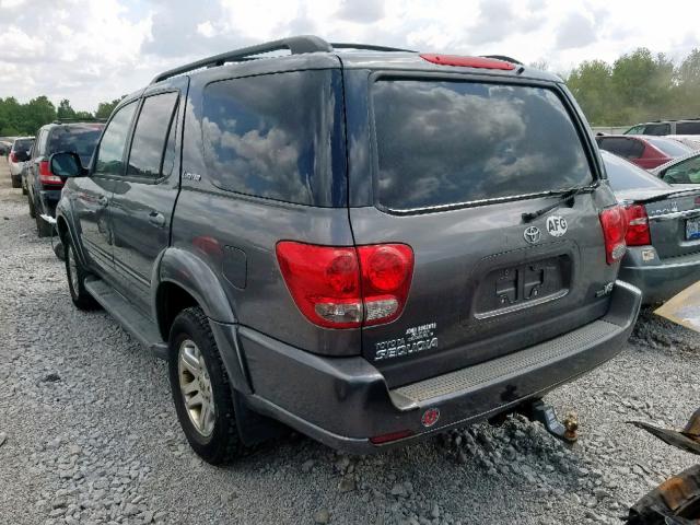 5TDZT38A25S256111 - 2005 TOYOTA SEQUOIA LI SILVER photo 3