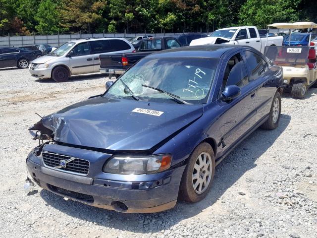 YV1RS61R512037725 - 2001 VOLVO S60 BLUE photo 2