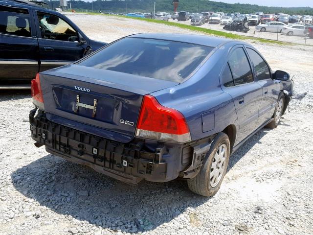 YV1RS61R512037725 - 2001 VOLVO S60 BLUE photo 4