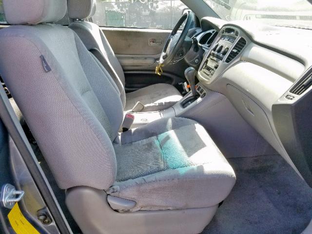 JTEDP21A340038503 - 2004 TOYOTA HIGHLANDER BLUE photo 5