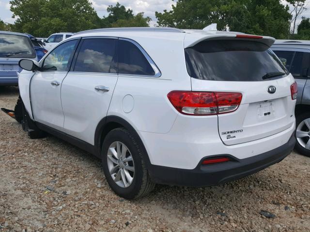 5XYPG4A38HG248223 - 2017 KIA SORENTO LX WHITE photo 3